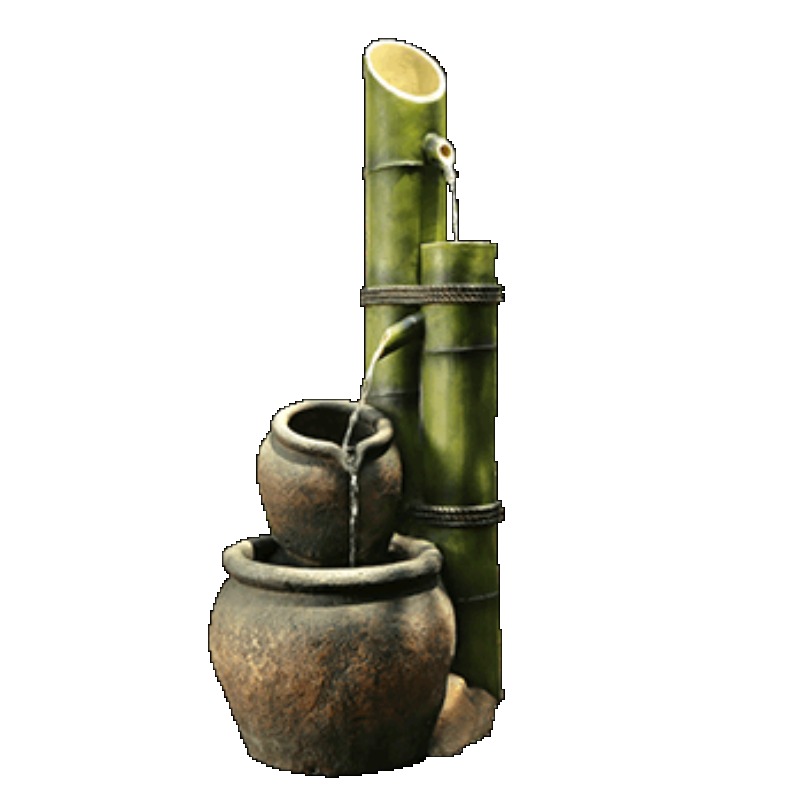Gardening Hand Tools Japanese - 創造的な水景装飾、庭園飾り、床置き流水噴水、中庭装飾、和風の石庭盆栽