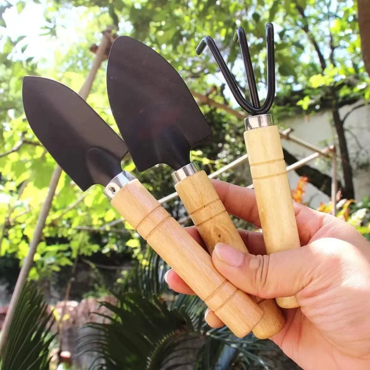 3点セット ミニガーデンツールセット。庭の植物、花鉢、サボテ - Gardening Tools Vegetables のレビューと価格