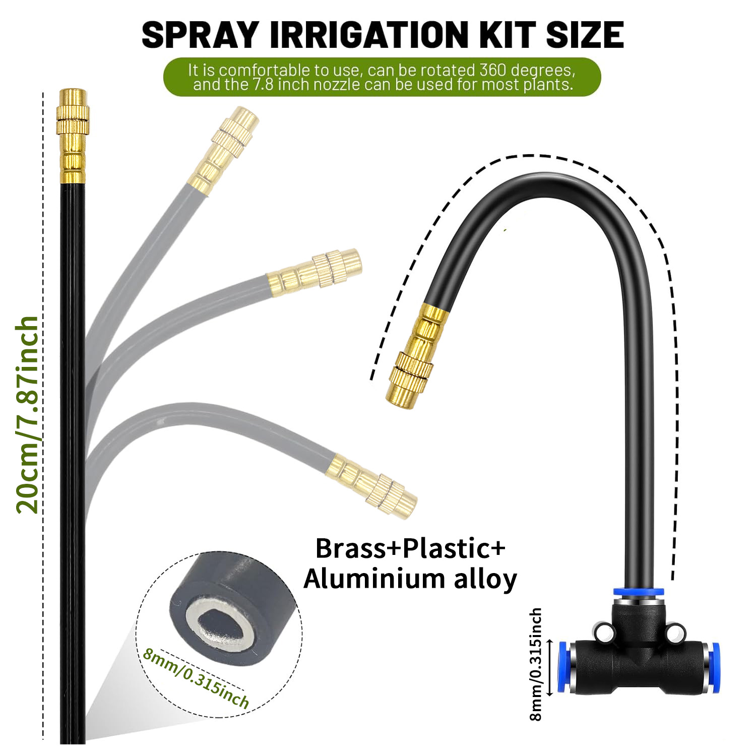 5/8mm PEホーススプレーヤーキット 60W 自動吸水ポ - Automatic Plant Waterer のレビューと価格